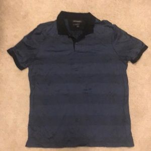 XL Banana Republic Collard Shirt -Blue Navy Stripe